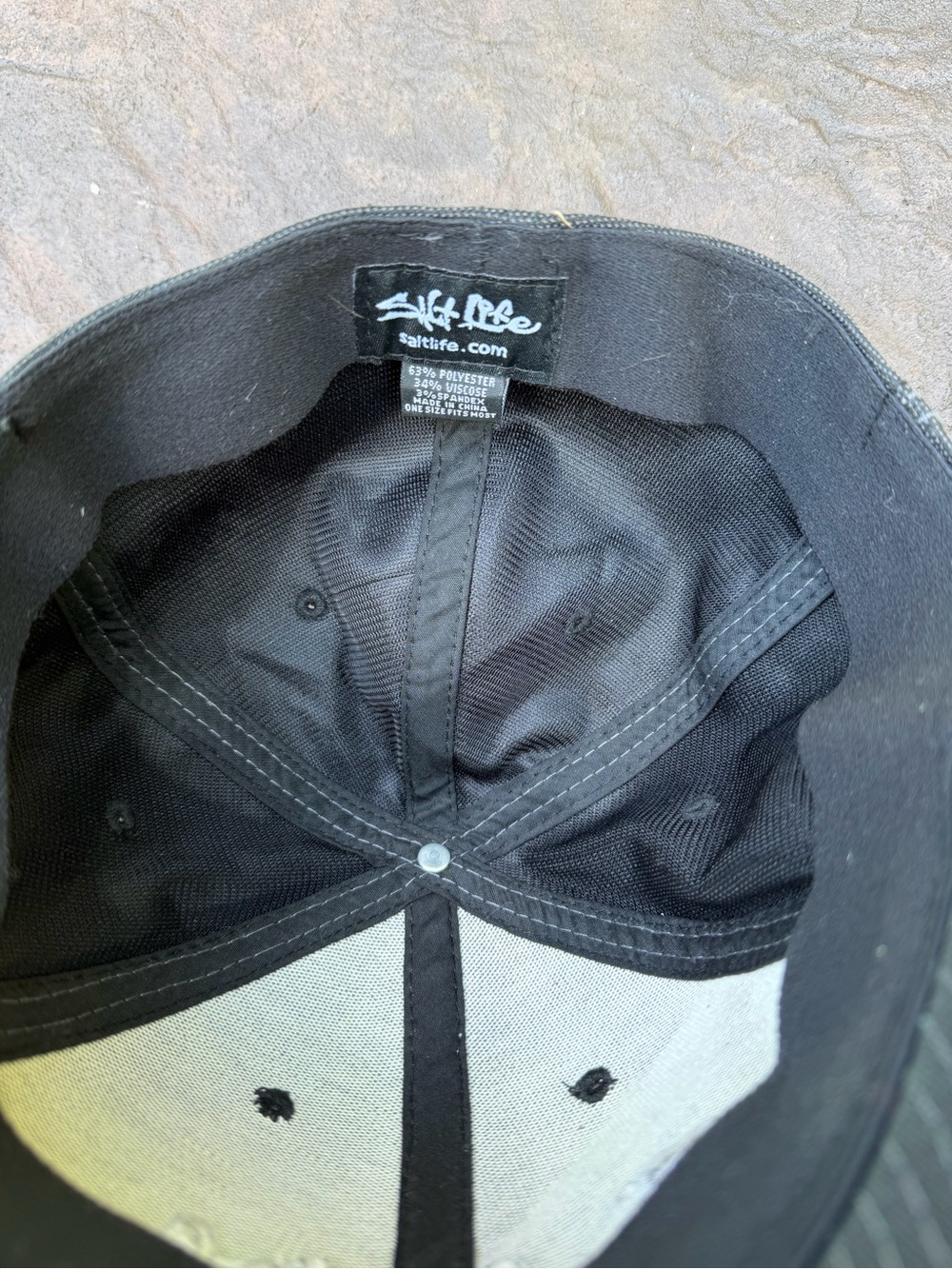 Salt Life Men's Technical Signature Hat White 3D Embroidery One Size Fits Most - Picture 4 of 4